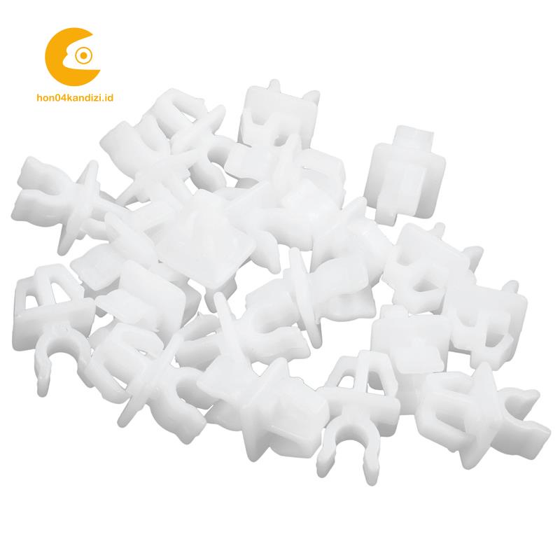 Set 20 Kẹp Nhựa Màu Trắng Hỗ Trợ Cốp Xe Hơi