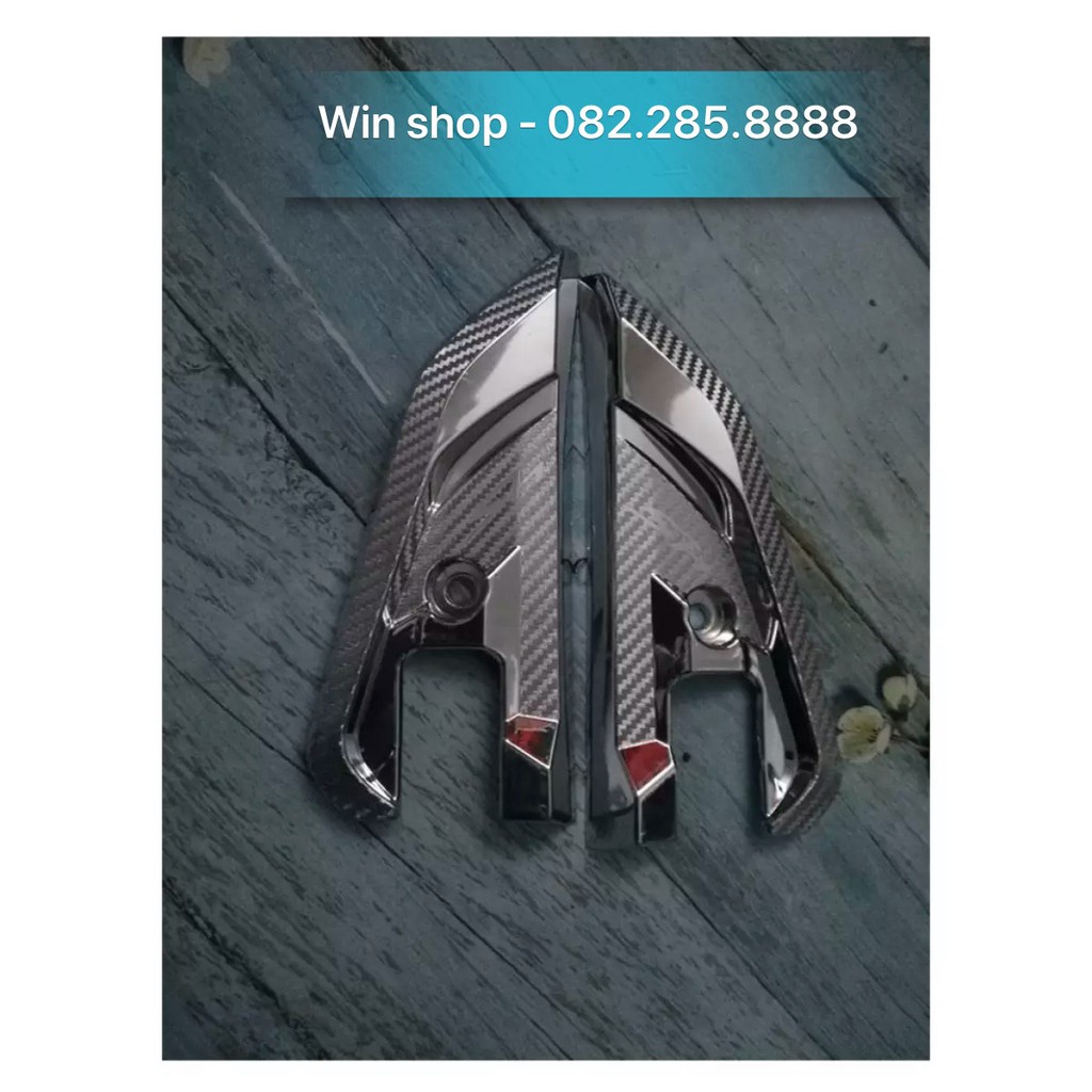 Ốp phụ kiện giành cho SH từ đời 2017-2019 cacbon đen full bộ ( Có bán lẻ )