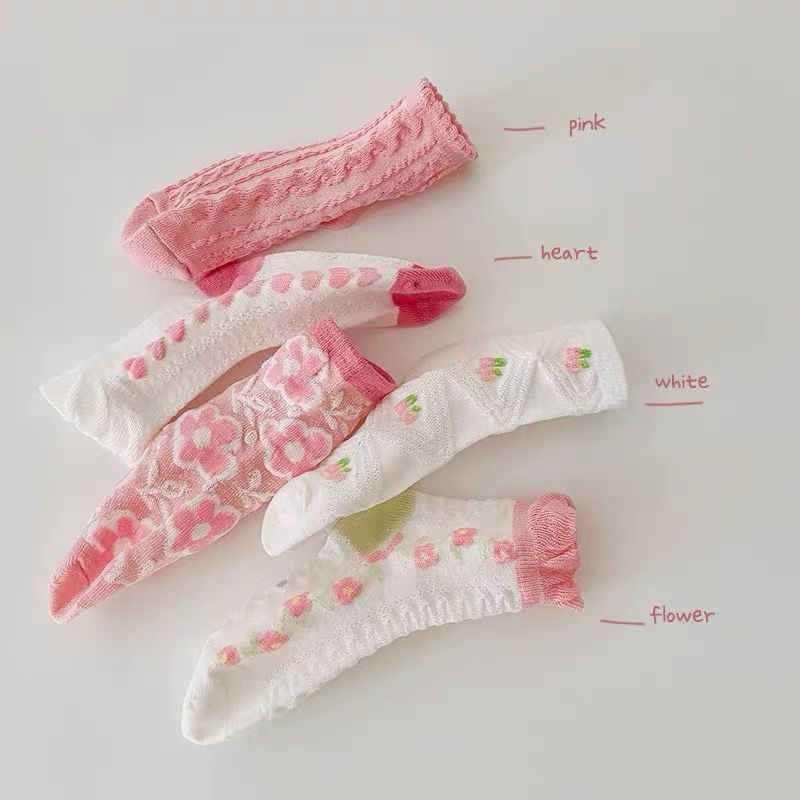 Vớ Phối Lưới Mỏng Thoáng Khí Thời Trang Mùa Hè Dành Cho Bé Gái 2022 #5