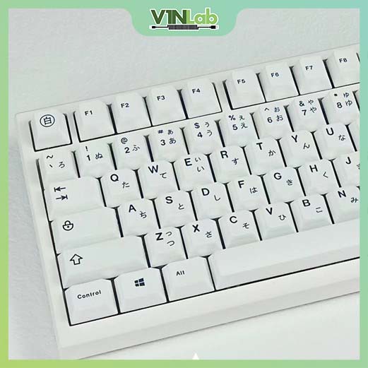 Set Keycap giá rẻ Minimalist PBT Dye-Sub | Phối màu BOW | Cherry Profile | Phụ kiện trang trí bàn phím cơ