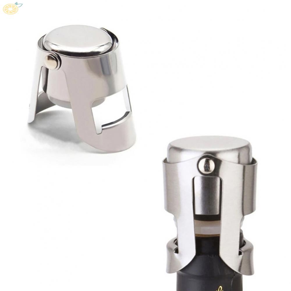 【VARSTR】Sealing Plug Wine Corks Reusable Stainless Steel+Silicone Champagne Stopper