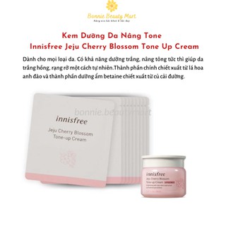 [Mã SFP-56776056 Giảm 20K] Kem Dưỡng Ẩm INNISFREE Nâng Tone Trắng Hồng - Jeju Cherry Blossom Tone-up Cream SPF30/PA++