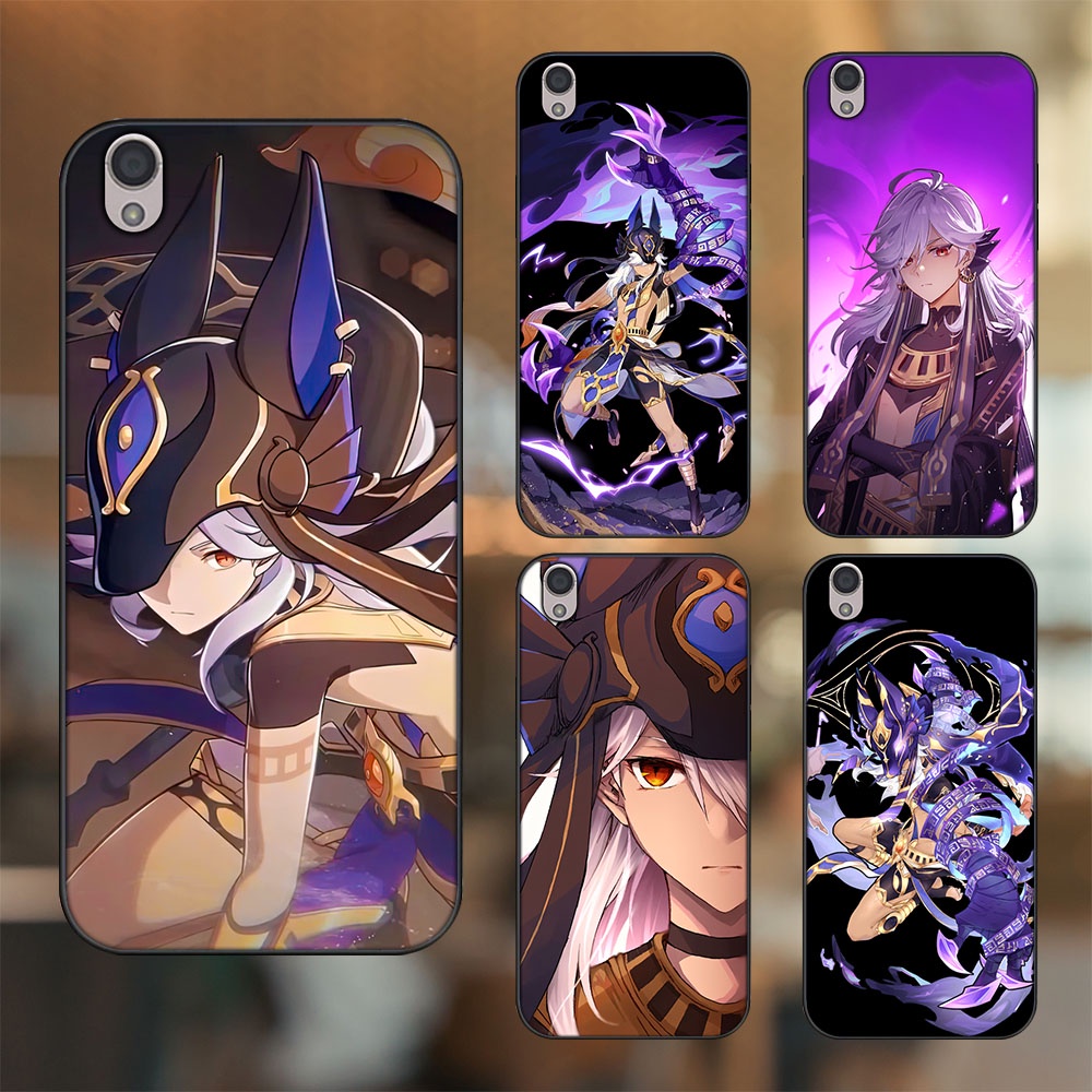 Ốp lưng Oppo A37 Neo 9, F1 Plus viền đen in hình Cyno Genshin Impact