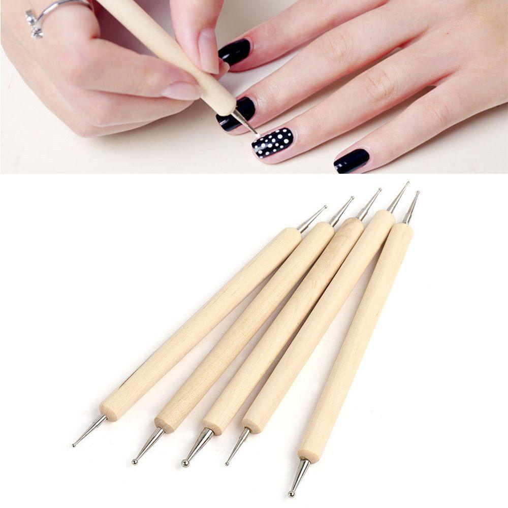 Set 5 Bút Hai Đầu Dùng Để Vẽ Trang Trí Móng Nghệ Thuật