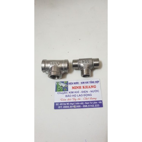 Tê ren trong, tê ren ngoài inox 15