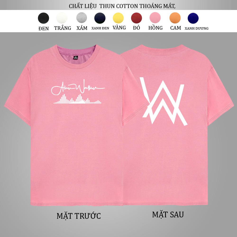 Áo Thun Nam Nữ Alann Walkerr Tay Ngắn Thiết Kế Cá Tính Độc Đáo, đủ size(45-85kg)