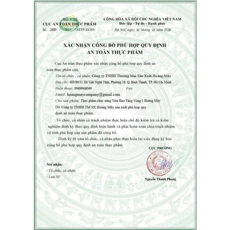 KẸO TĂNG VÒNG 3 HOÀNG MÂY - TẶNG GÓI DÙNG THỬ 100G. | BigBuy360 - bigbuy360.vn