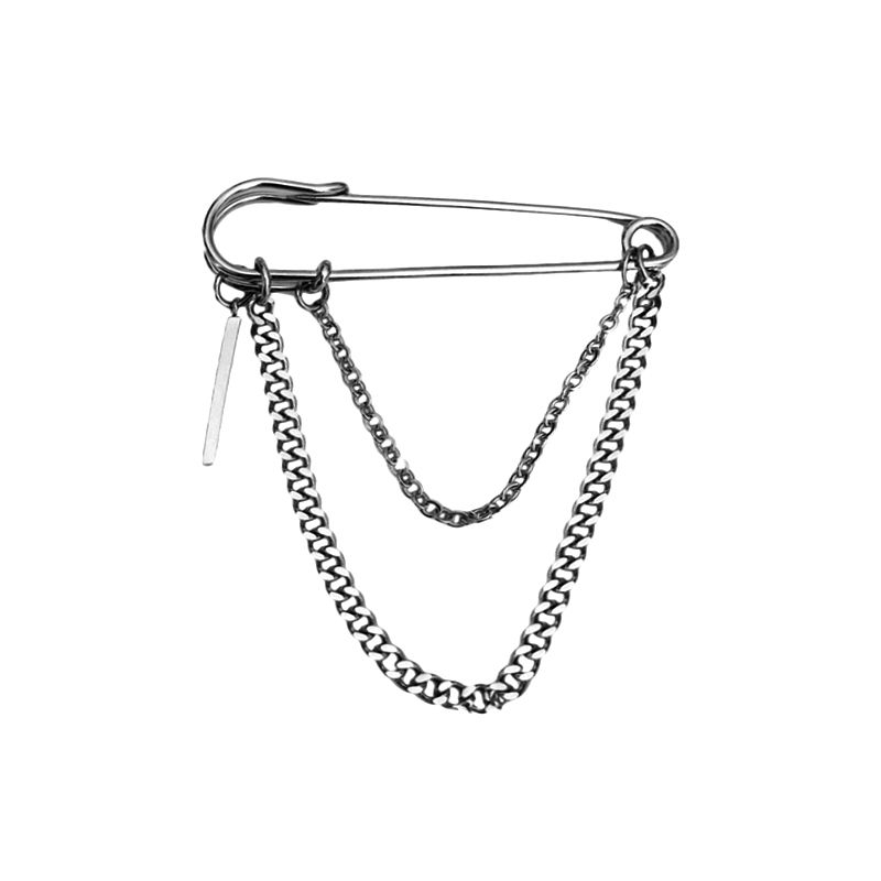 Trâm cài áo dây xích tua rua thời trang