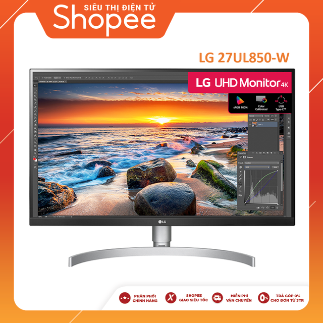 Màn hình LG 27UL850-W 27" 4K UHD VESA Display HDR 400 5ms 60Hz IPS - Hàng Chính Hãng