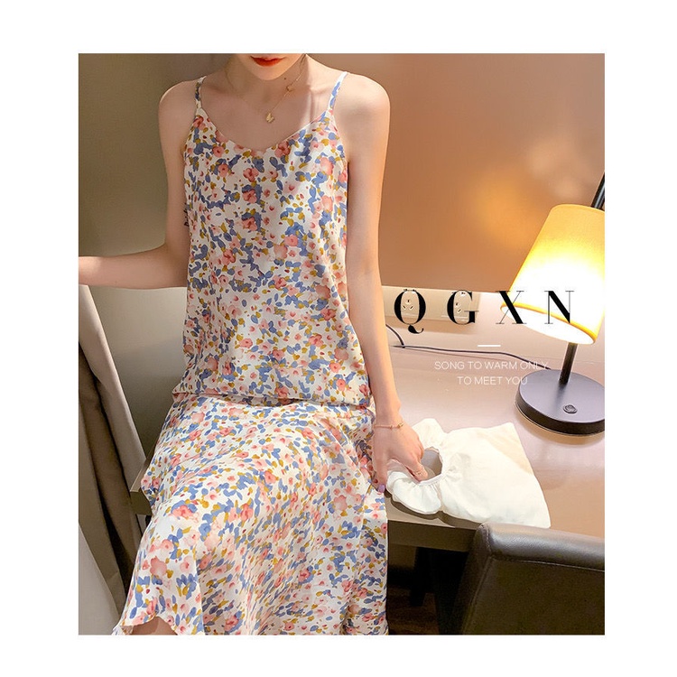 Váy ngủ suông hoa nhí 💋GIÁ SỐC💋Phong cách Hàn Quốc dịu dàng, nữ tính FIRST DATE