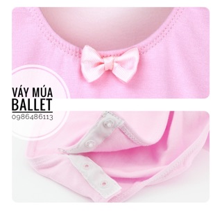 Váy múa ballet basic dài tay đen