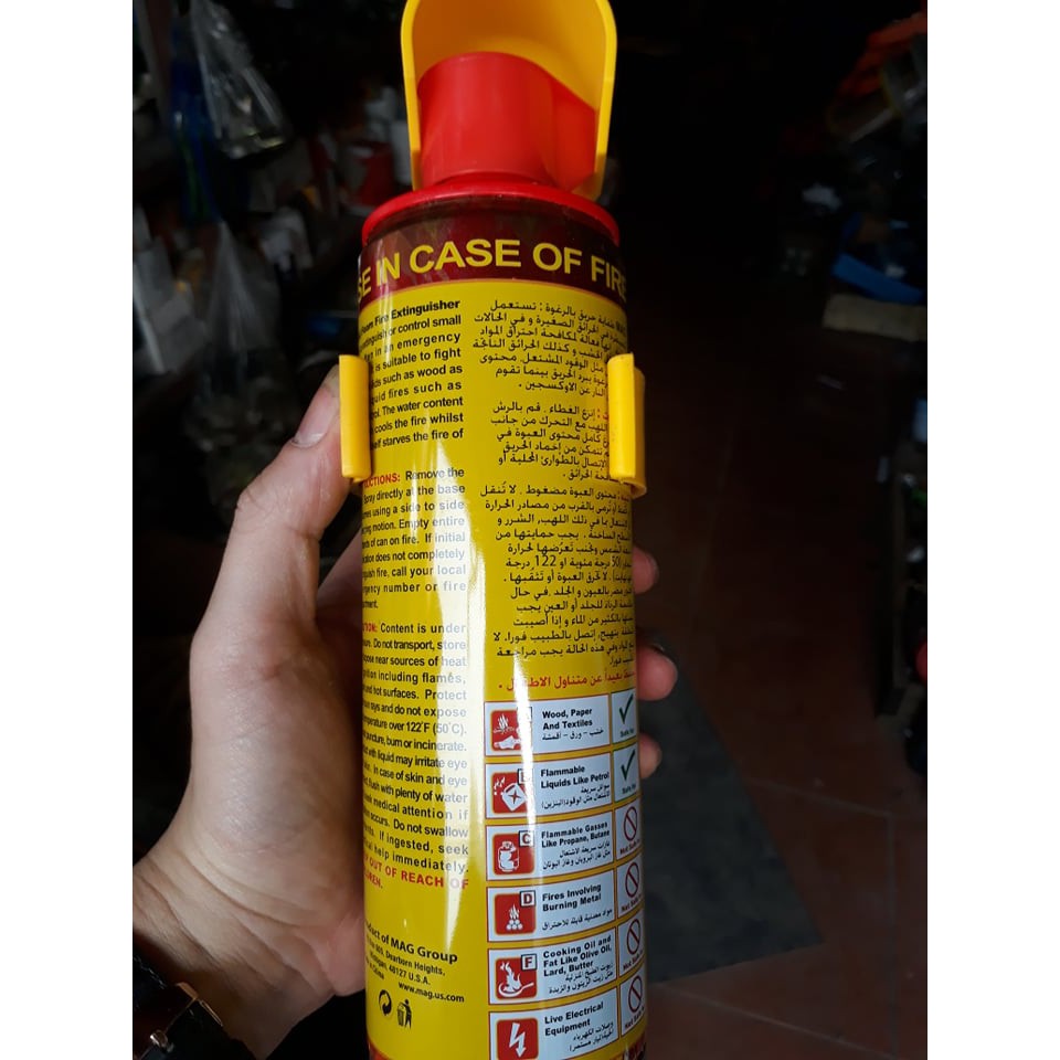 Bình cứu hoả 500ml dạng xịt. Bình chữa cháy mini FireStop