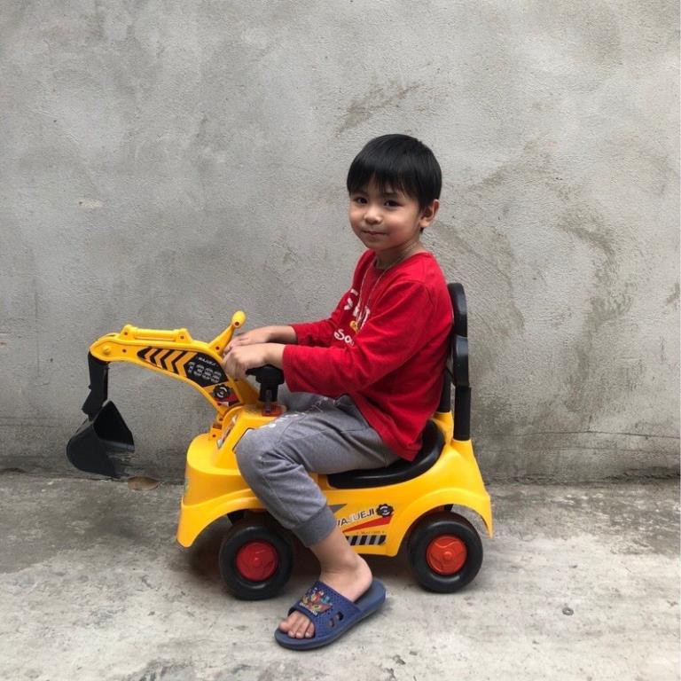 Xe Cần Cẩu Chòi Chân Cho Bé Cỡ Lớn Có Nhạc Tải trọng 35kg,XE CẦN CẨU CHÒI CHÂN 4 BÁNH CỠ TO