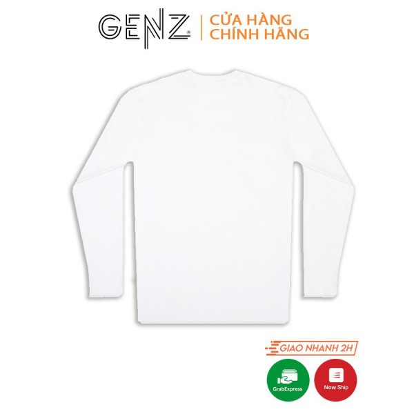 Áo thun trơn dài tay GENZ Premium Cotton phông Unisex form rộng oversize màu đen | WebRaoVat - webraovat.net.vn