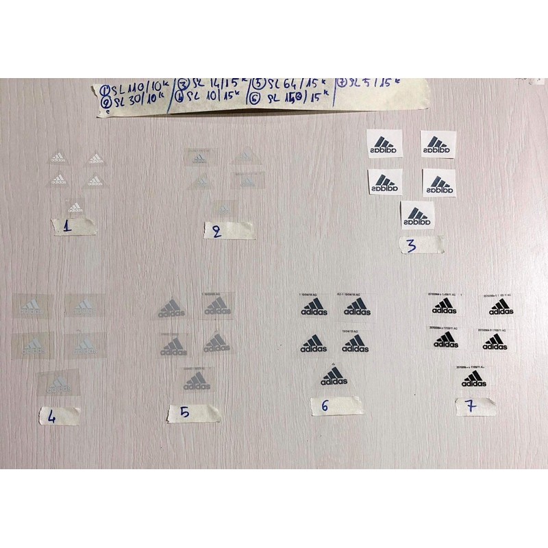 Set 5 sticker ủi logo mini trang trí đồ búp bê phụ kiện may mặc trang trí, handmade,DIY