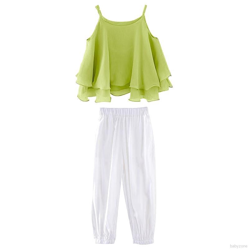 Set Áo Sát Nách+Quần Dài Cho Bé Gái