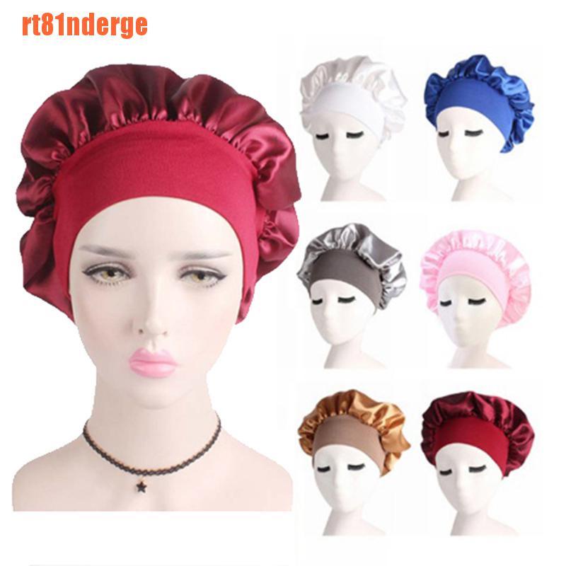 [Hàng mới về] Mũ trùm tạo kiểu tóc bằng lụa satin màu trơn cho nữ