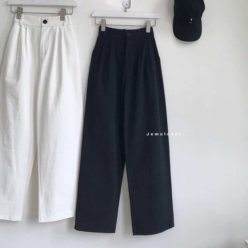 Quần kaki trơn giả cúc