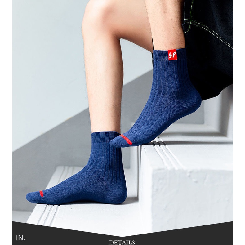 Set 20 Đôi Tất Thể Thao Dày Dặn Ấm Áp Dễ Phối Đồ Thời Trang Thu Đông Cho Nam