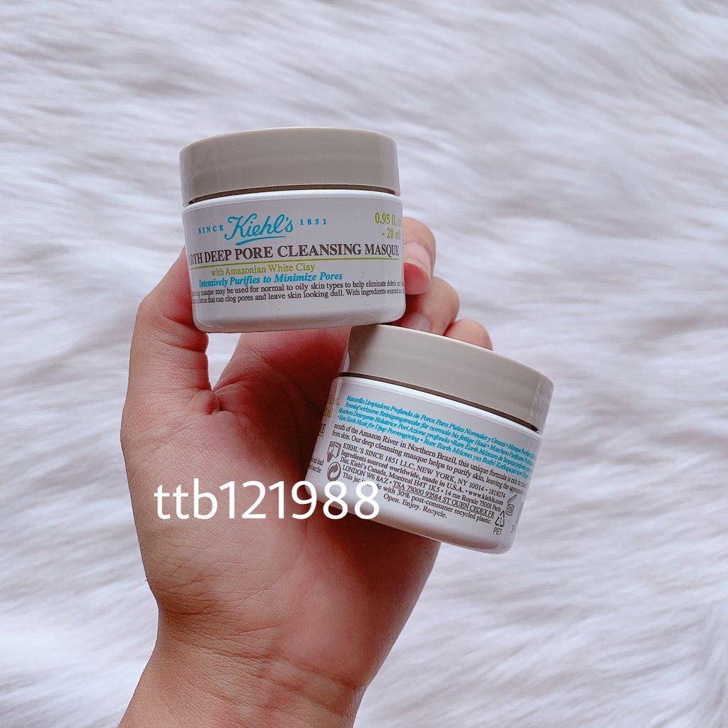 Mặt Nạ Đất Sét Kiehl's Rare Earth Deep Pore Cleansing Masque Kiehls (14ML)