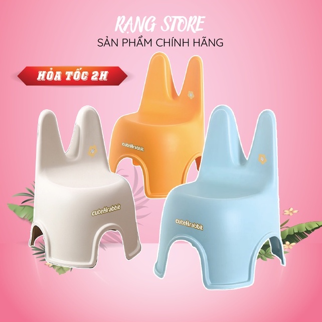 Ghế ngồi cho bé nhựa đúc LỚN, ghế tựa ngồi học, ngồi chơi cho bé, ghế trẻ em đa năng phong cách Hàn Quốc xinh xắn