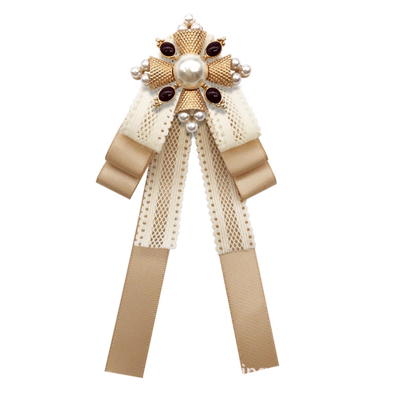 Nơ Ren Cài Cổ Áo Phong Cách Vintage Nữ Tính