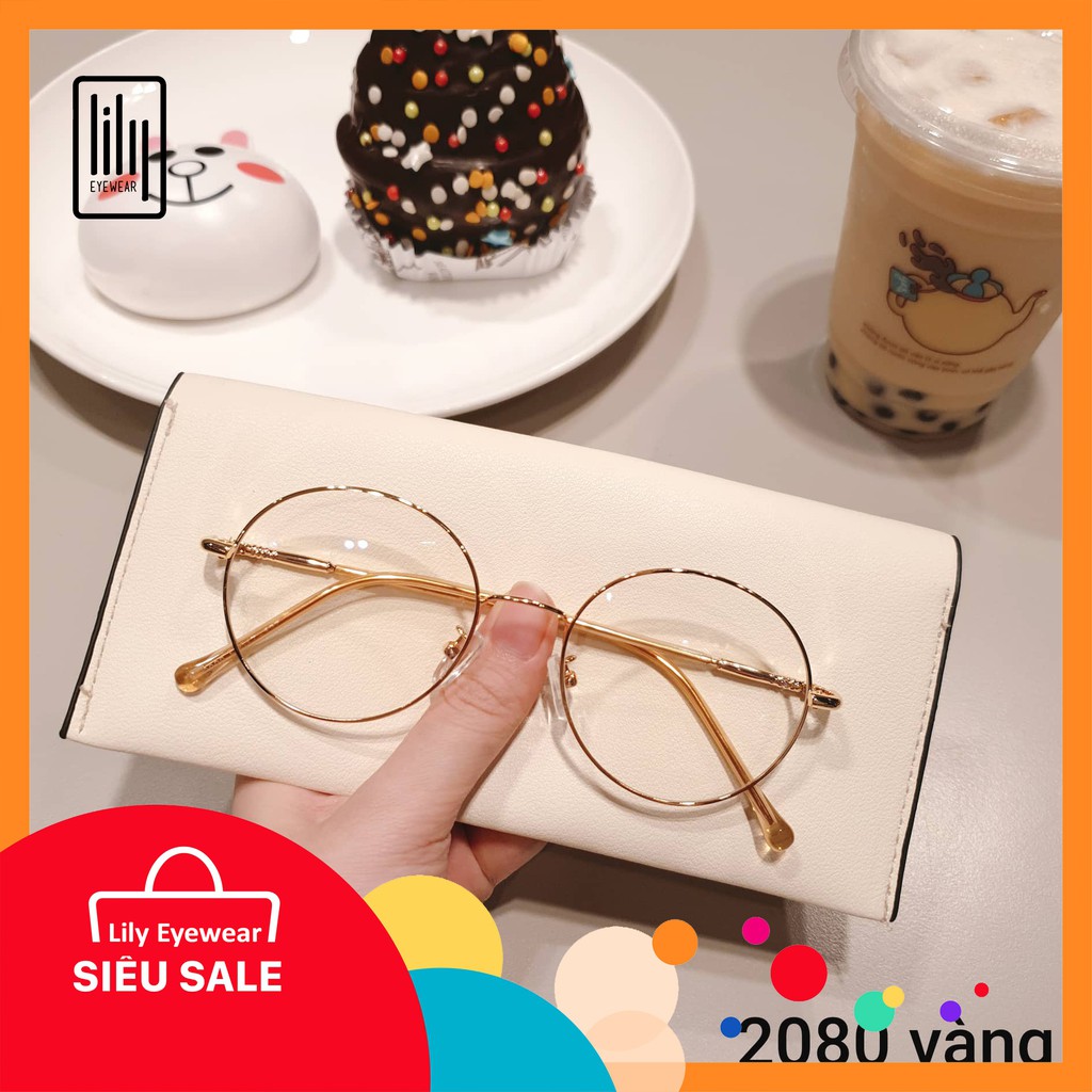 Gọng kính cận kim loại tròn Nobita 2028 - Gọng kính mắt lily