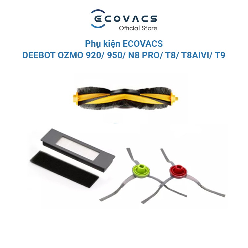 Phụ kiện thay thế Robot hút bụi Ecovacs ozmo 920/950/T5/N8 PRO/ T8/ T8 AIVI/ T9 - Hàng chính hãng