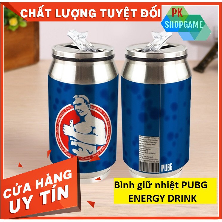 BÌNH GIỮ NHIỆT PUBG, Hotbull và Enegry, bình thuốc Painkiller