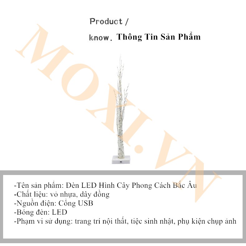 [ HÀNG SẮN 1m8 ] Đèn LED Trang Trí Hình Cây Phong Cách Tây, Nội Thất, Sảnh Khách Sạn, Nhà Hàng, Sân Vườn, làm đèn DECOR.