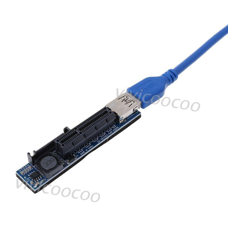 VIVI USB 3.0 PCIE SATA PCIé riser card from PCI Express X1 to X4 slots