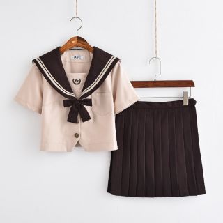 [CÓ SẴN] Bộ đồng phục học sinh Nhật Bản Hàn Quốc áo thủy thủ ái hải quân chân váy xếp li seifuku