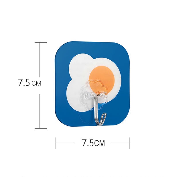 Móc treo đồ gắn tường hình hoạt hình màu sắc ngẫu nhiên
