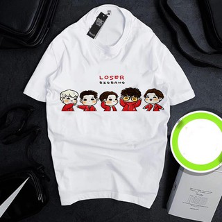 Áo thun Cotton Unisex - Fan BIGBANG Hàn Quốc - K-Pop - Chibi - Bing Bang chibi - Loser