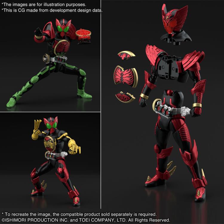 Mô Hình Lắp Ráp Figure-rise Standard Kamen Rider OOO Tajadoru Combo (tặng kèm action base)