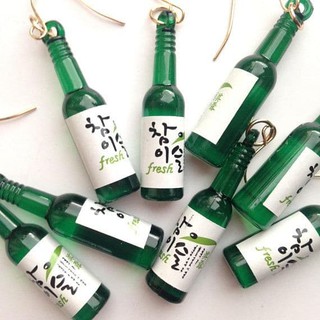 Hoa tai chai soju resin phong cách hàn quốc