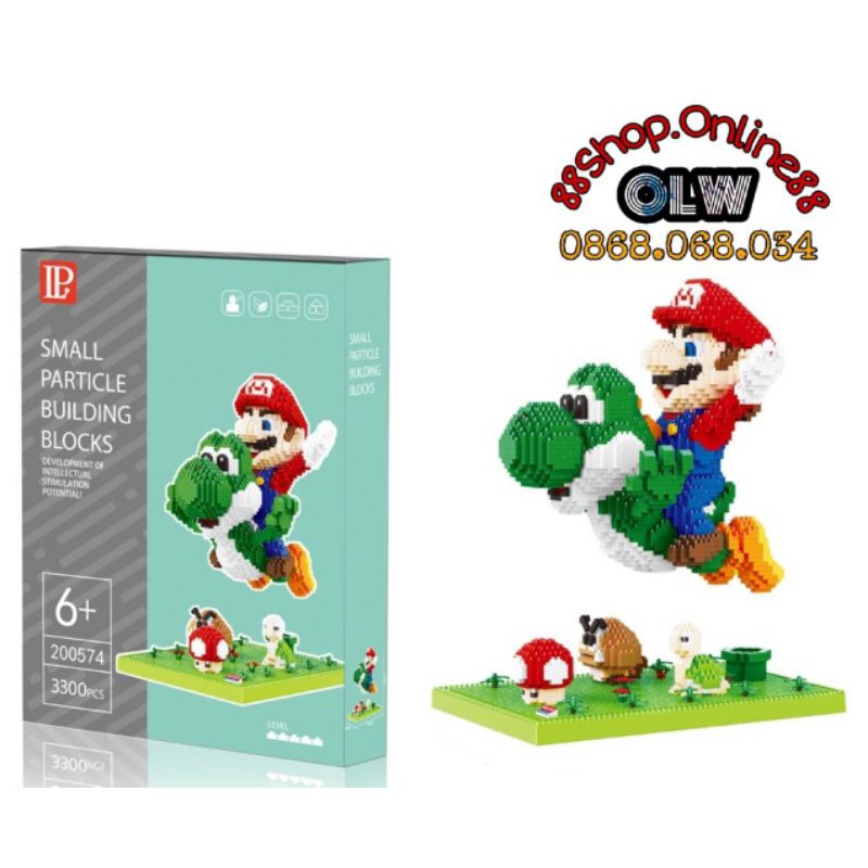 XẾP HÌNH LEGO MINI BLOCK 《~ MARIO YOSHI ~》