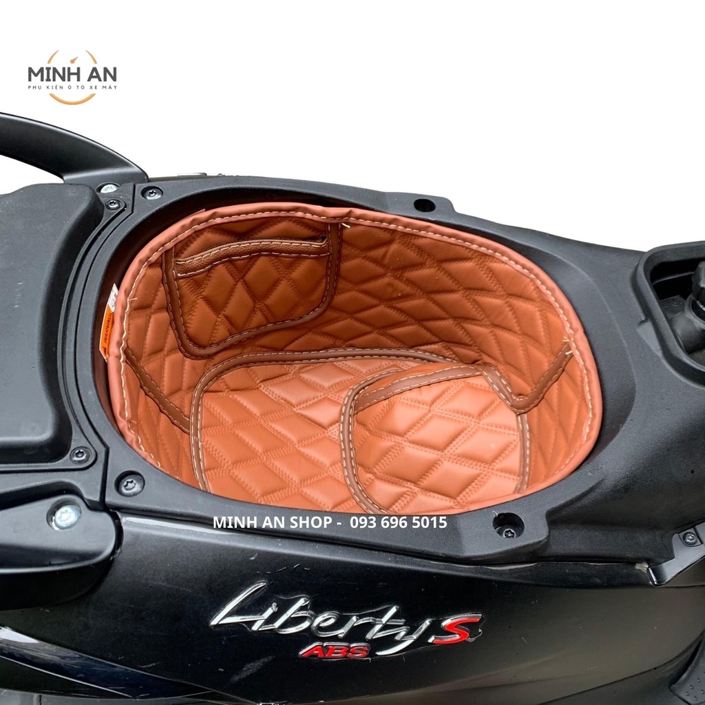 Lót Cốp Da Cách Nhiệt Chống Sốc Lót Cốp Xe Máy Yamaha Grande NVX V1 NVX V2 Có Túi Đựng Giấy Tờ Minh An