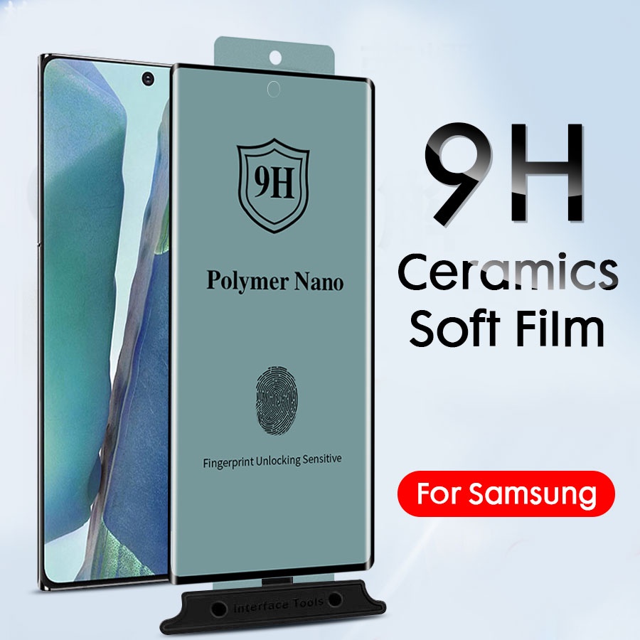Kính Cường Lực Siêu Mỏng Viền Cong Bảo Vệ Màn Hình Cho Samsung Galaxy S22 Plus Note 20 S21 S20 Ultra Plus S10 S9 S8 10 9 8 Plus