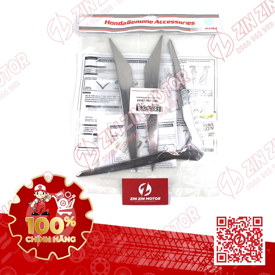 Ốp Đầu Đèn - PCX 150 - ZIN ZIN MOTOR