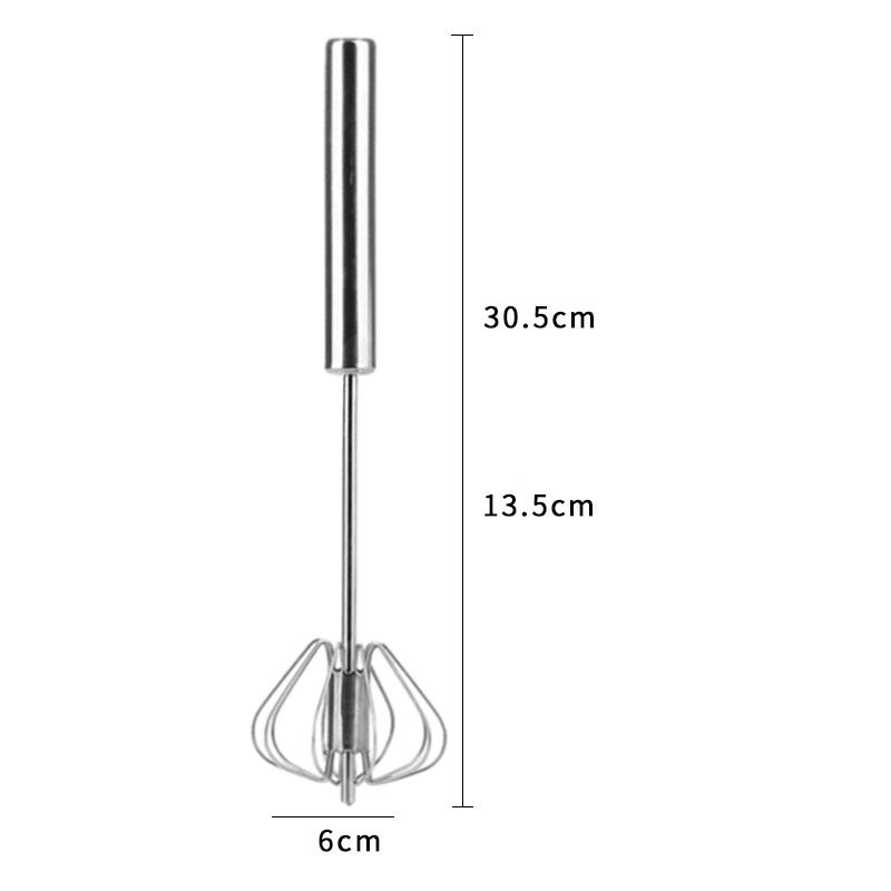 Máy đánh trứng cầm tay bán tự động thông minh, Cây đánh trứng thép không gỉ inox 304 có trục xoay tiện lợi