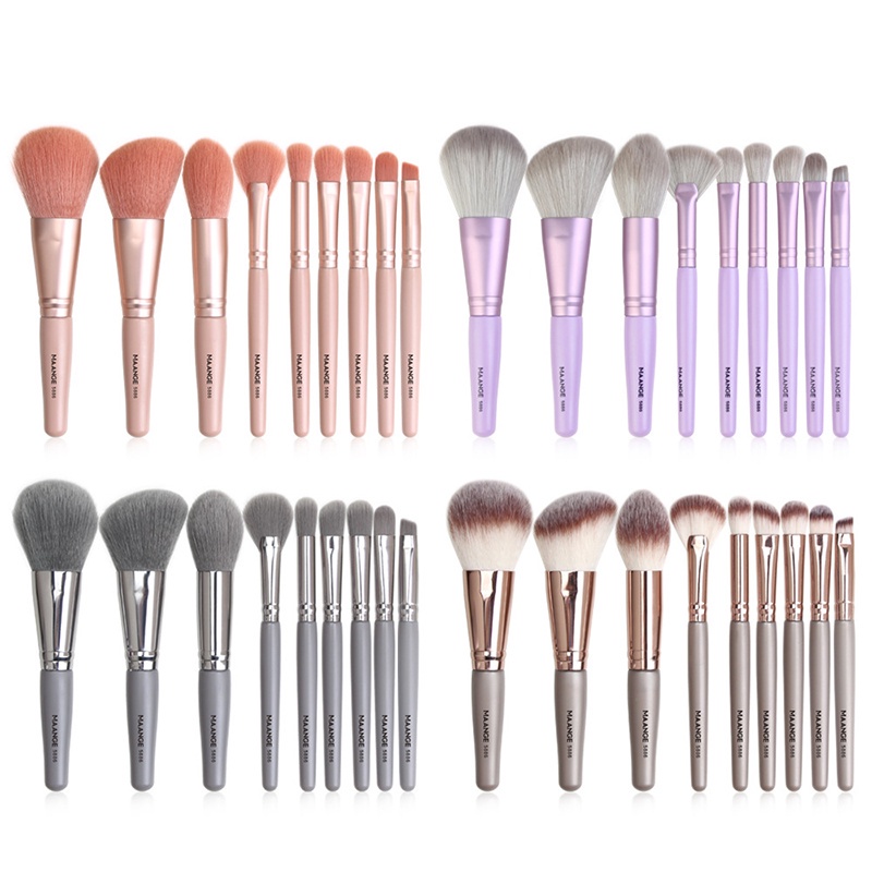 Set 9 Cọ Trang Điểm Lông Mềm Kèm Hộp Đựng