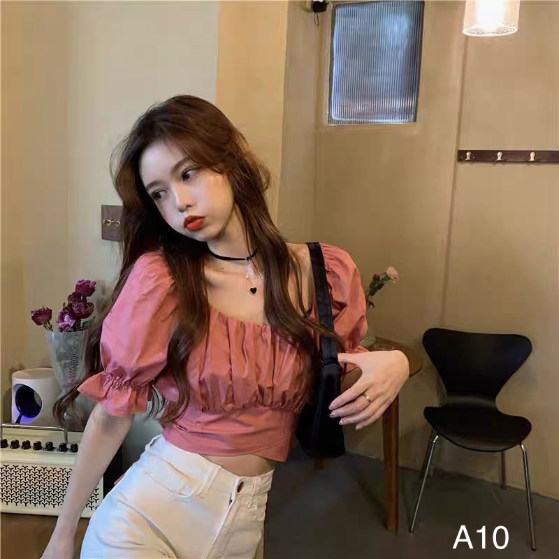 Áo nơ lưng dễ thương kèm ảnh thật - A10
