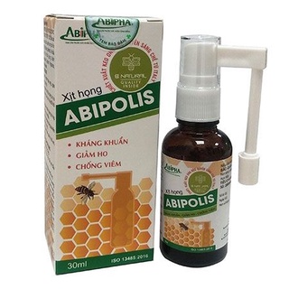 Xịt Họng Chiết Xuất Keo Ong ABIPOLIS 10ML, 15ML, 30ML, Kháng Khuẩn, Giảm Ho, Không Lo Đau Họng, Nhiệt Miệng