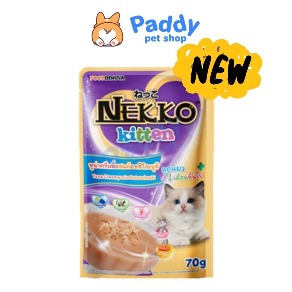 Pate Nekko Kitten 4 Vị Gói 70G Hàng Nội Địa Thái,Pate cho mèo con - Nàng Meow