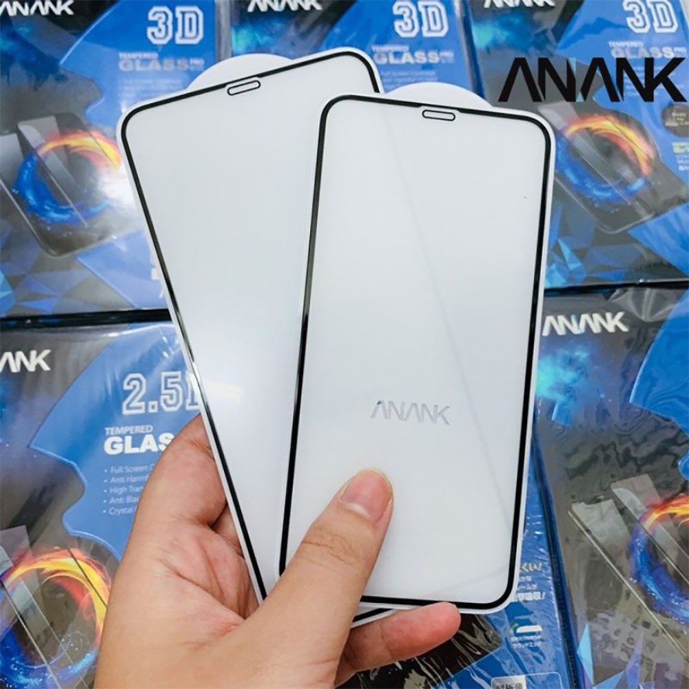 Kính Cường Lực Chống Nhìn Trộm & Vân Tay ANANK  Full Màn Hình iPhone 12 Series. iPhone 11 Series, iPhone X Series