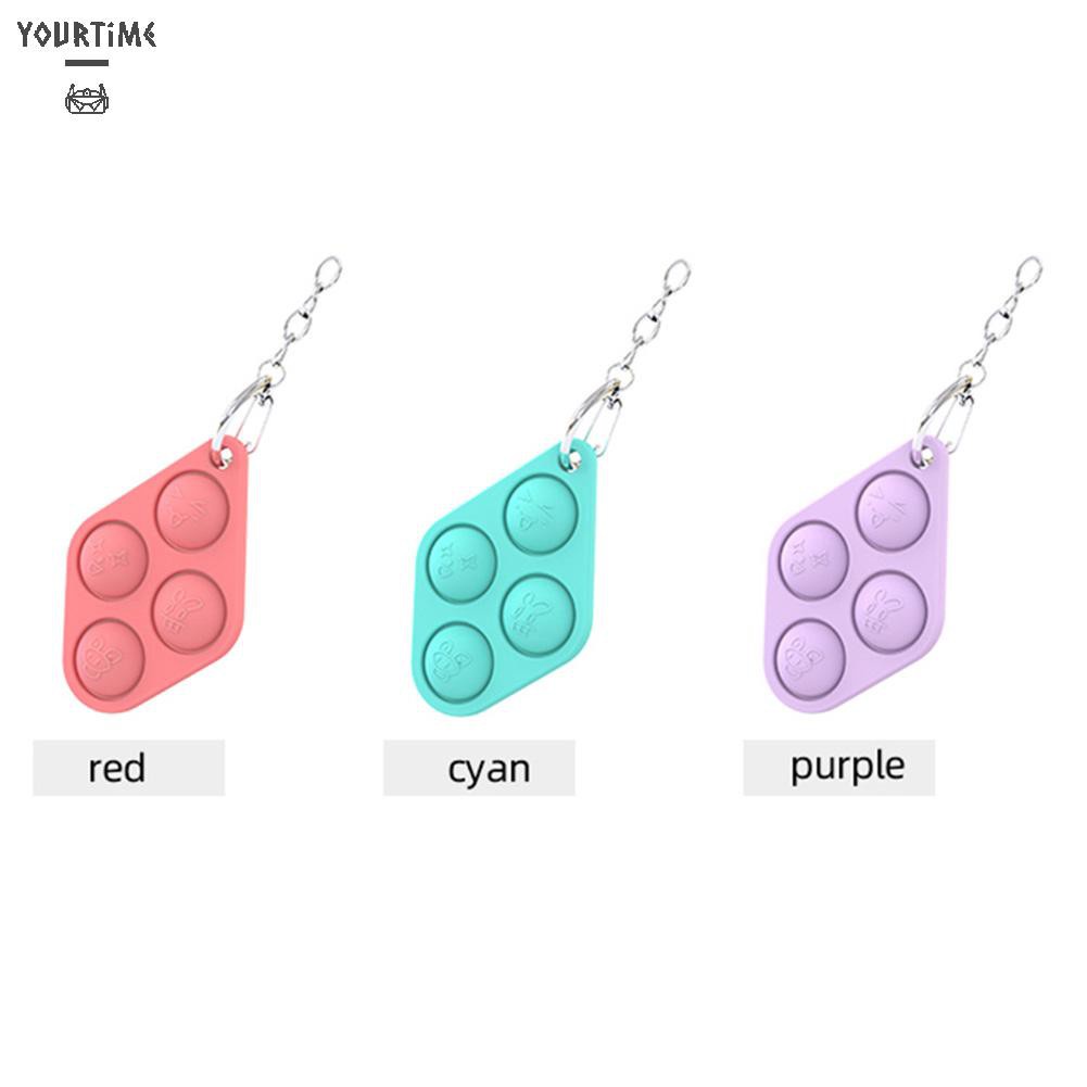 Đồ chơi Simple Dimple Fidget Toy Silicone Stress Relief  Bubble Keyring Toy