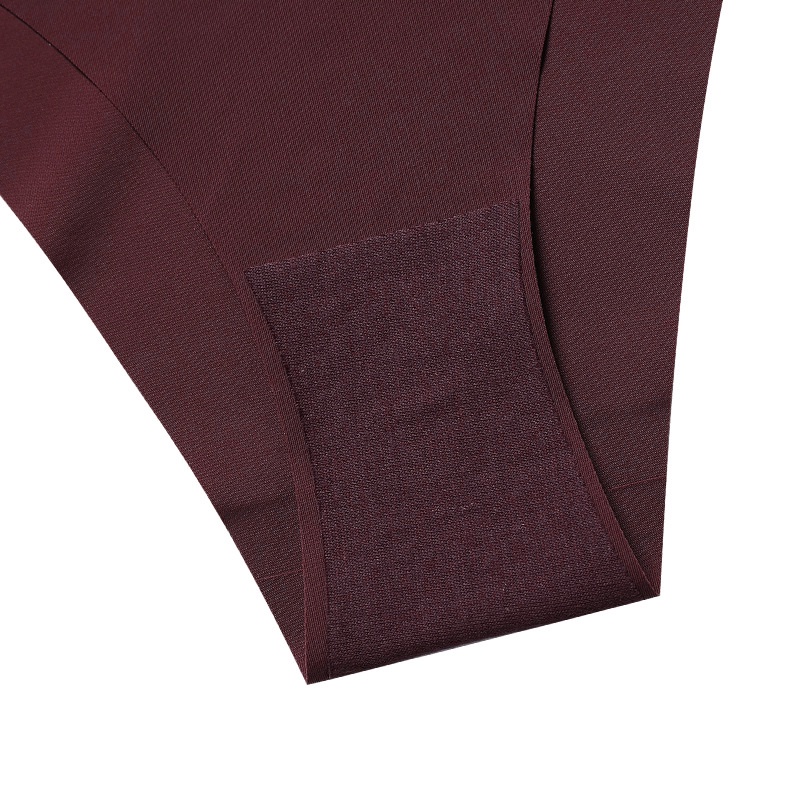 Quần Lót Chữ V Lưng Thấp Không Đường May Màu Sắc Đơn Giản Cho Nữ