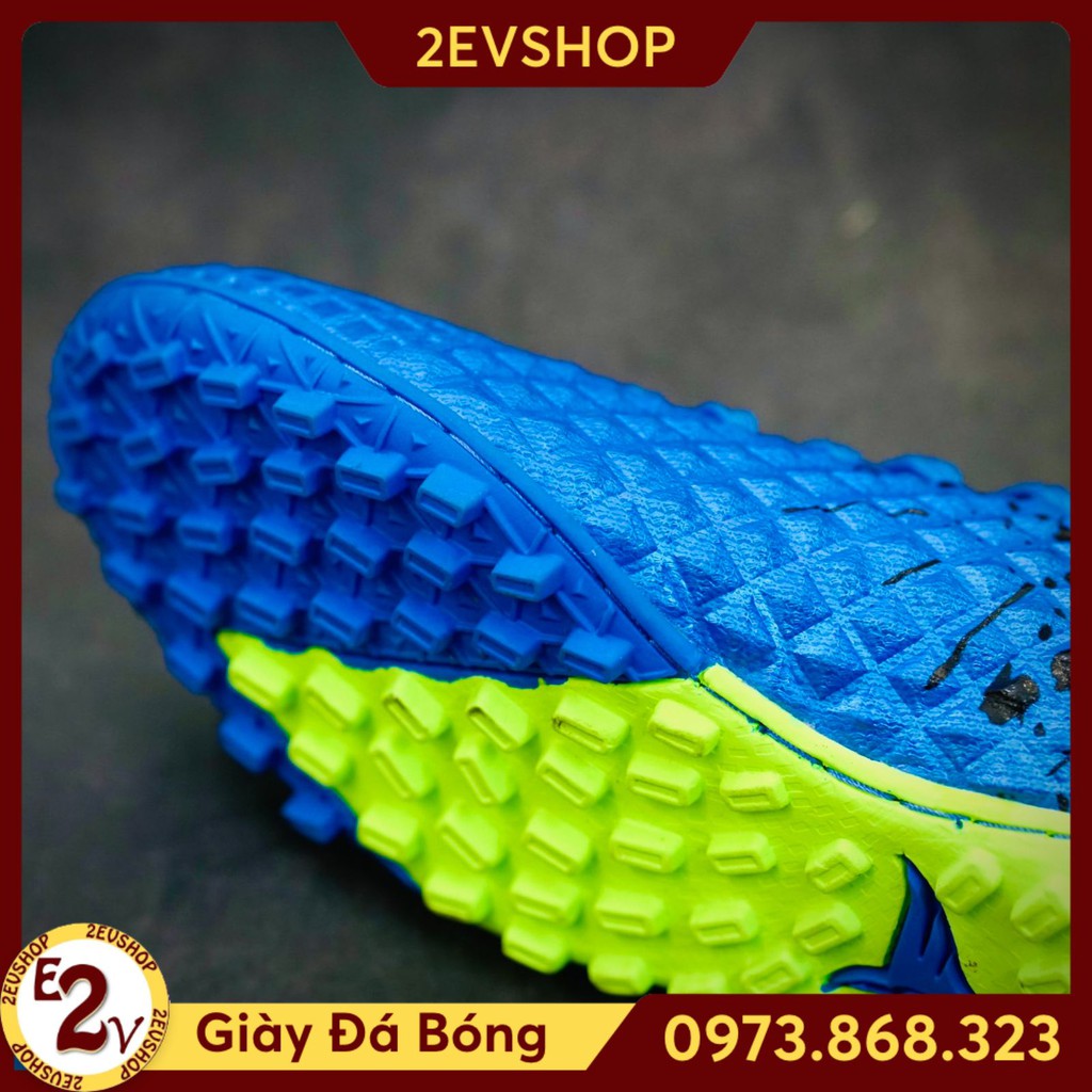 Giày đá bóng thể thao nam chất Mira Lux 20 Xanh Dương, giày đá banh cỏ nhân tạo cao cấp - 2EVSHOP