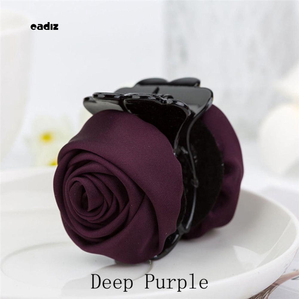 Kẹp Tóc Đính Hoa Hồng Nhiều Màu Cho Nữ